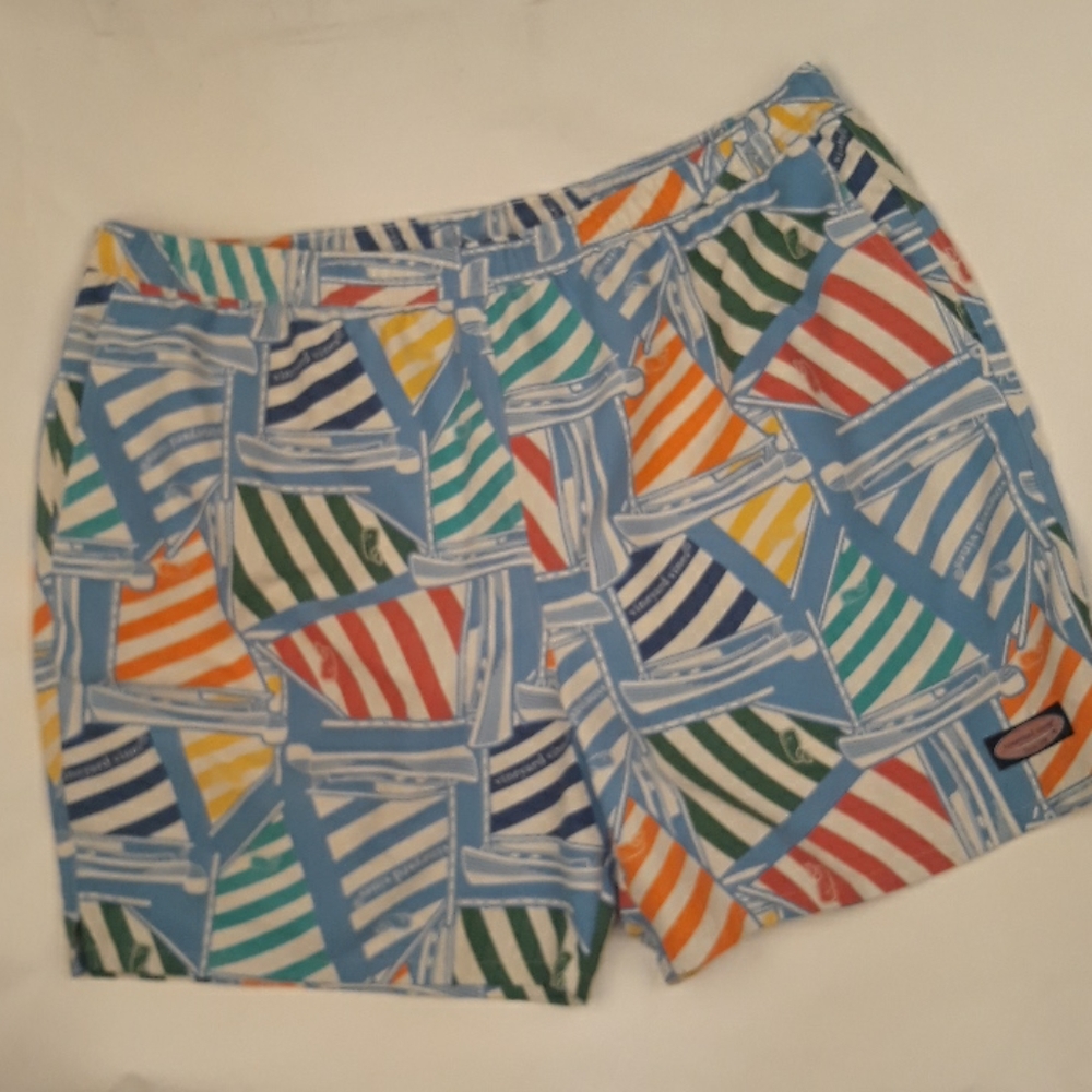 VINEYARD VINES Whimsical BOATS Multicolor Polyester Sz XXL Mens Swim Trunks